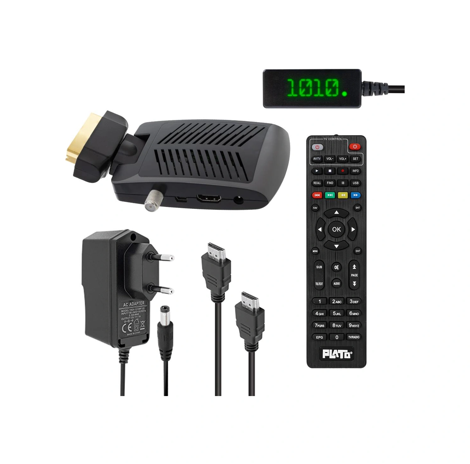 Plato Multi Mini Scart Hd Uydu Alıcısı Eski Tip Tüplü Televizyon İçin Uydu Cihazı Aleti