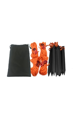 Lemestar Reflektif Çadır Bağlama Seti - Dayanıklı Poliester Halat, Alüminyum Çivi Ve Gerilim Ayarları İle Taşınabilir Depo Çantası - Outdoor Kamp, Yürüyüş Ve野营 İçin Çok Renkli