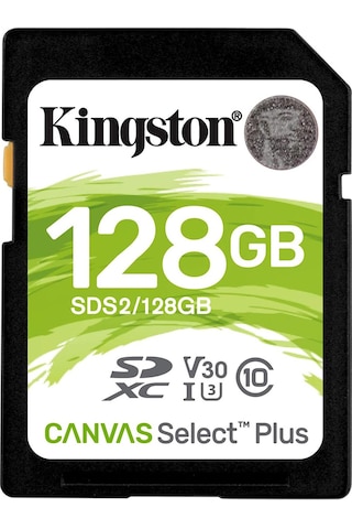 Kingston Canvas Select Plus SDS2/128GB 128 GB SDXC Class 10 UHS-I Hafıza Kartı