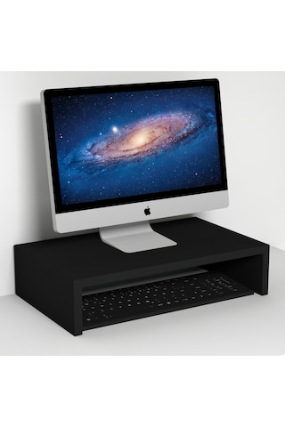 Emkawood Marry50 Monitör Yükseltici Laptop Standı Siyah