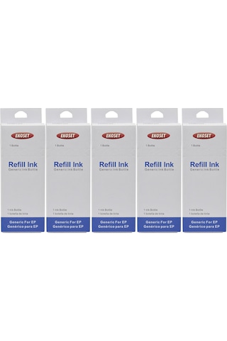 Ekoset Epson M100 M105 M200 Uyumlu Mürekkep 140 ML 5'li Set