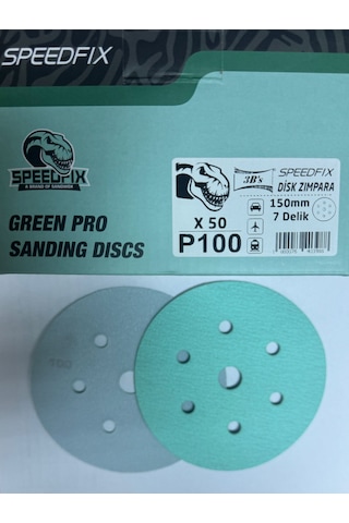 3bs Speedfıx Disk Zımpara 150mm 100 Kum- 10 Adet