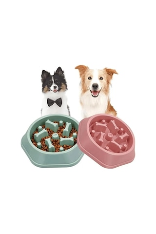 Mucit Home Köpek Mama Kabı Yavaş Besleyici Gıda Dağıtıcı Yavaş Yeme Köpek Mama Kabı