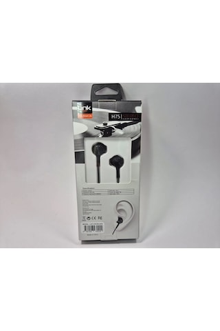Linktech Ekstra Bass Kablolu Kulaklık , Linktech H75 Siyah Type-c Mikrofonlu Metal Kablolu Kulaklık Universal