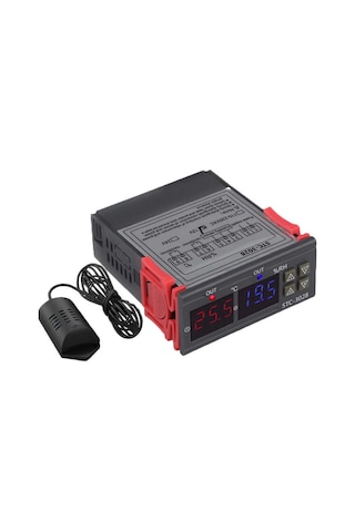 Sanec-Stc-3028 Dijital Sıcaklık Nem Ölçer 110-220V 10A Termostat