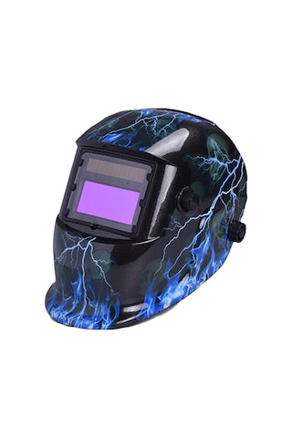 Hallow Solar Şarj Otomatik Karartma Kaynak Yüz Maskesi Başa E24545-5