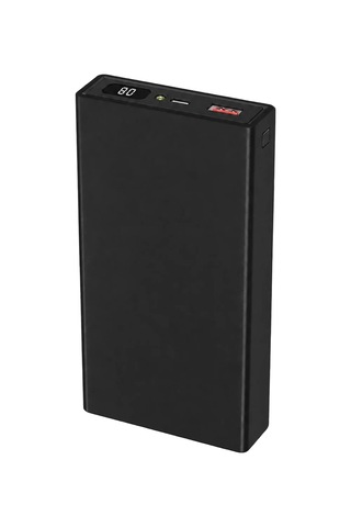 ENERX Powerbank 20000 Mah 2.1 Amper Dijital Göstergeli Enr-p20188dc Siyah