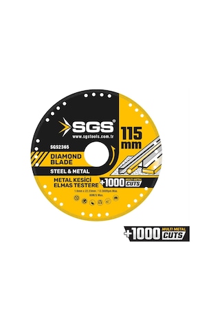 Sgs Vakumlu Elmas Çok Amaçlı Multı-metal Kesici 115 Mm Sgs2365