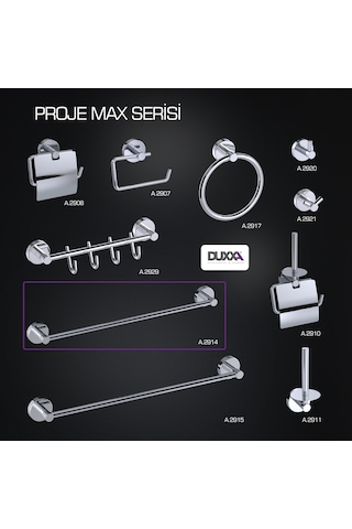 Projemax Uzun Havluluk-krom 40 Cm A.2914