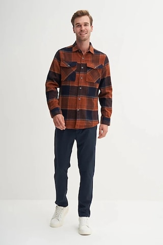 Cazador Regular Fit Cep Detaylı Oduncu Gömlek-20110 Kiremit
