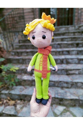 Amigurumi Küçük Prens Oyuncak el emeği organik bebek masal kahram