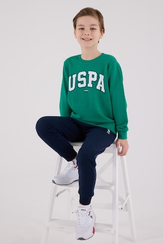 U.S. Polo Assn. Lisanslı Erkek Çocuk Alt Üst 2 Parça Eşofman Takımı Us2227 Yeşil