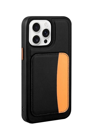 Zore Apple iPhone Uyumlu 16 Pro Max Kılıf Kartlıklı Zore X-kart Silikon Kapak - Lacivert