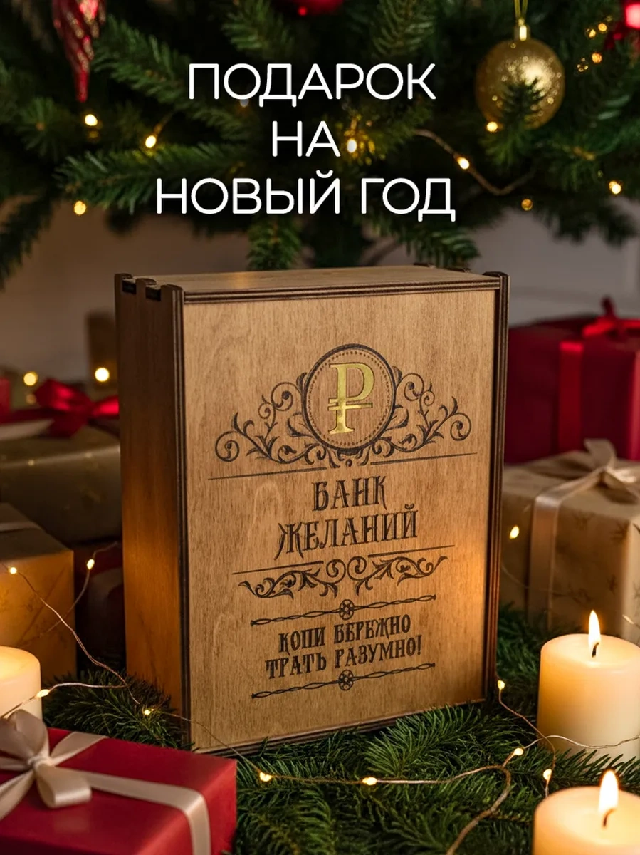 Svetlıtsa Podarkı 100.000'lik Büyük Ahşap Kumbara, Karalama İç 139772633