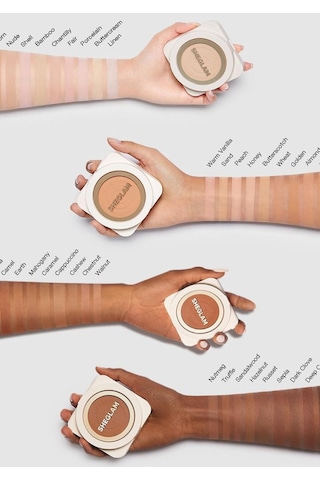 Sheglam Skin-focus Pudra Fondöten,yüksek Kapatıcılık & Mat Etki Shell