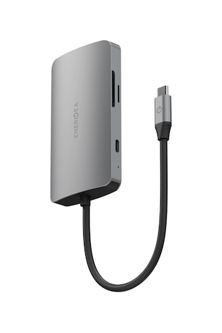 Aluhub Hd Pro 2 100w Type-c Pd Şarj Destekli 8in1 4k Hub Dönüştürücü - Koyu Gri