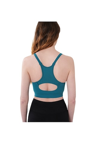 Musclecloth Nova Seamless Sırt Detaylı Bra Cool Blue