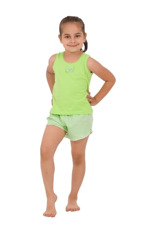 The Don Anne-Kız Fıstık Yeşili Kız Çocuk Şort Takımı (2-8 Yaş)