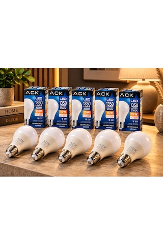 Ack 15w Led A70 E27 Ampul 3000k Aa13-01520 5li