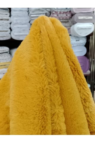 Toskana Peluş Kumaş Hardal Sarı