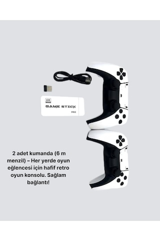 Hdmı Ve Kablosuz Kontrolcülü 20.000 Oyunlu Retro Oyun Konsolu