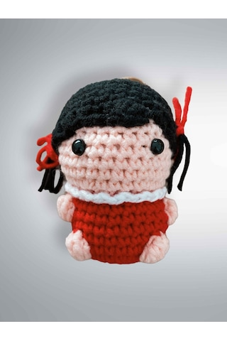 Amigurumi Anahtarlık 7-8 Cm Sevimli El Örgüsü Hediyelik Anahtar Ve Çanta Aksesuarı 08596404