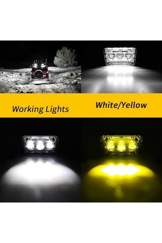 Off Road Spotled 5 İnç 156 Watt Çift Renk Çalışma Ve Sis Lambası
