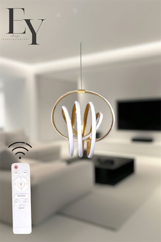 Ey Shop Eskitme İmza Model 3 Renk Led Beyaz&sarı&günışığı Avize Eskitme - Gold