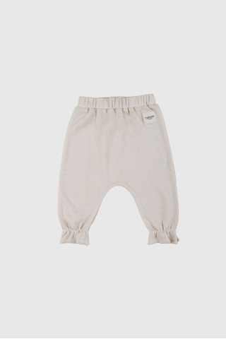 Totzee Fırfırlı Pantolon Bej