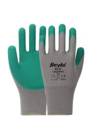 Beybi Pl17 Legend Polyester Örme Lateks Eldiven 12 Adet