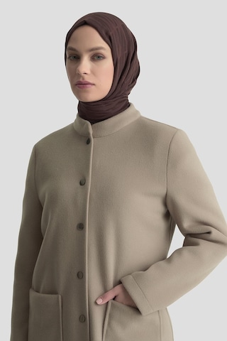 Armine Hakim Yaka Kaşe Kap 25kd1124 Camel Camel