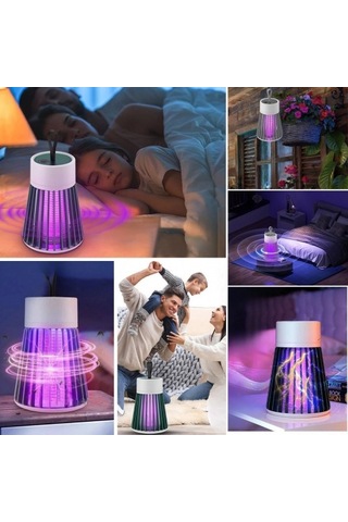 İç Ve Dış Mekanlar İçin Şarjlı Sinek Öldürücü Sivrisinek Kovucu,uv Işıklı Sineksavar Taşınabilir Gec