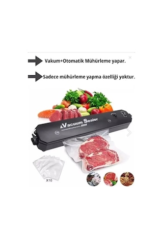 Vacuum Sealer Gıda Vakum Ve Mühürleme Makinesi Renkli Çok Renkli