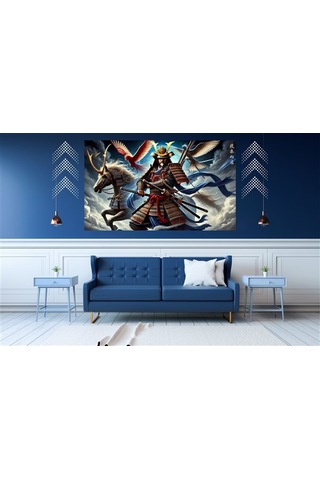 Ti-play Çift Uçlu Kılıc 60x90cm Modern Samuray Pvc Çerçevesiz Tablo