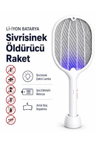 Standlı Asma Delikli Sivrisinek Sinek Haşere Böcek Öldürücü Led Işıklı Gece Lambası Şarjlı Elektirikli Sinek Öldürücü Haşere Öldürücü