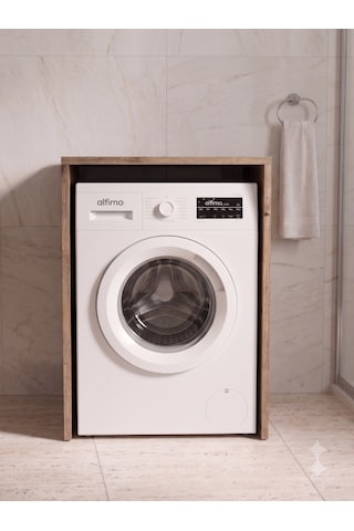 Moly Çamaşır Makine Dolabı Çok Amaçlı Dolap Banyo Dolabı Atlantik Çam