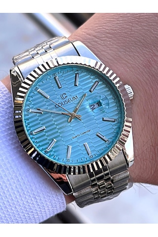 Coliseum Çelik Kordon Takvimli Kadran Kutulu Seri Erkek Kol Saati Ft.aas.ı004