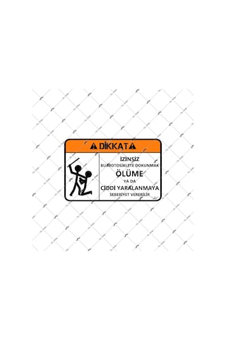 Bay Etiket Wrn2 Motoruma Dokunma Sticker