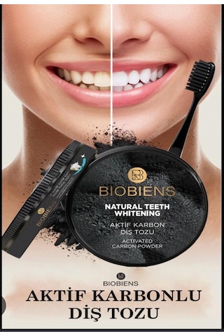 Biobiens Aktif Karbonlu Diş Tozu 60 Gr Beyazlatma