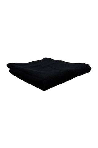 Kuaförler İçin Yüksek Emici A Kalite Baş Havlusu 90x50 Cm Siyah Siyah