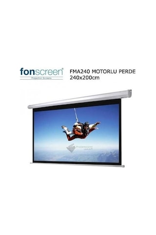 Fonscreen Fma240 240x200 Motorlu Projeksiyon Perdesi