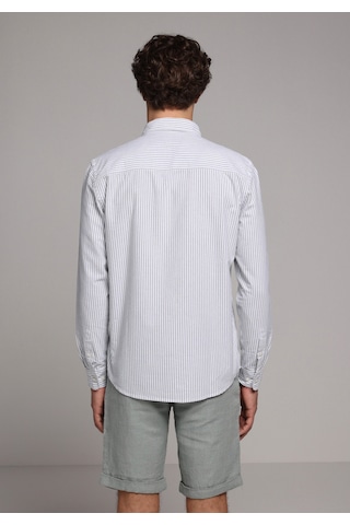 Colin's Colins Regular Fit Shirt Neck Çizgili Erkek Turkuaz Uzun Kol Gömlek Cl1079703 Q1.v2 Mnt Mint