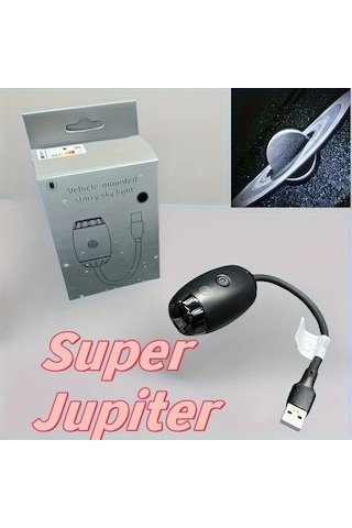 Willowhaven Jupiter 1 Adet Yeni Geliştirilmiş Araba Projektör Lamba Usb Güçlü 360 Derece Dönebilir Yıldız Işığı