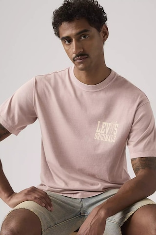 Levi's Erkek Grafik Desenli Vintage Kesim Tişört - A9440-0020 Pembe