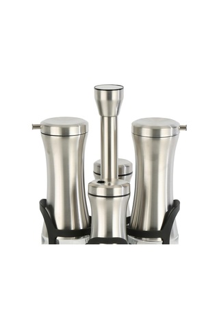Vitale Gümüş Renkli 4'lü Baharatlık Seti Mtfk.0130