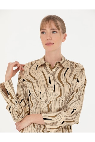 Pierre Cardin Kadın Krem Elbise Dokuma 50273142-vr071 Krem