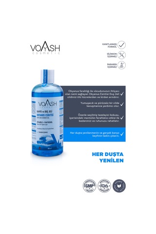 Voyash Cosmetic Okyanus Esintisi Banyo ve Duş Jeli 400 ML
