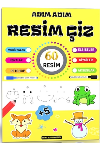 Adım Adım Resim Çiz - Sil - Öğren Seti