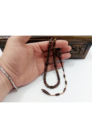 Oktay Demir Usta Kapsül Kesim Doğal Sırçalı Kuka Tesbih 6x11