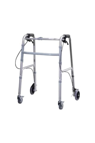 Walker A-1022 Dört Tekerlekli Frenli Katlanır Yürüteç